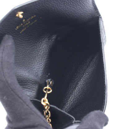 ポシェット クレ モノグラムアンプラント ノワール キーリング付き キーケース レザー ブラック ルイヴィトン 財布・小物 LOUIS VUITTON