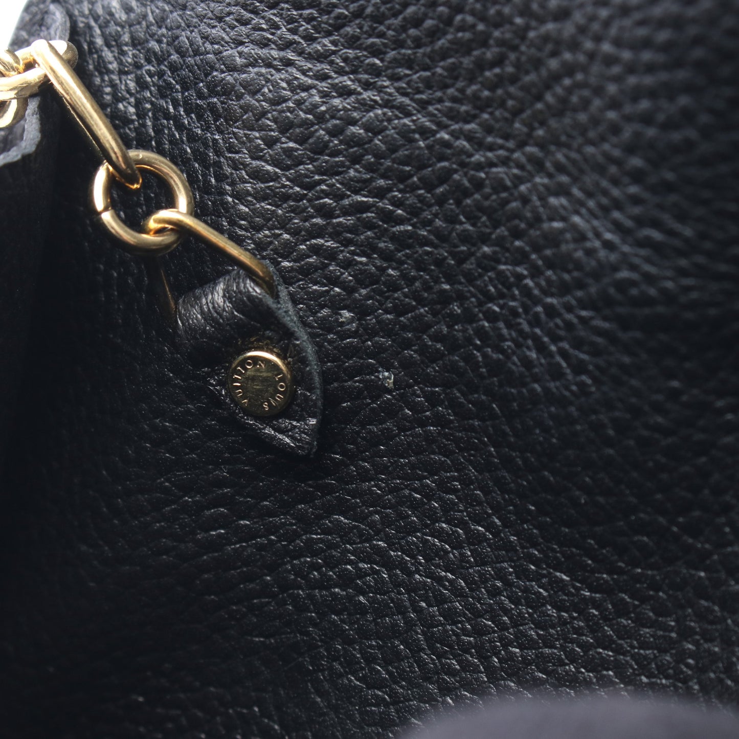 ポシェット クレ モノグラムアンプラント ノワール キーリング付き キーケース レザー ブラック ルイヴィトン 財布・小物 LOUIS VUITTON