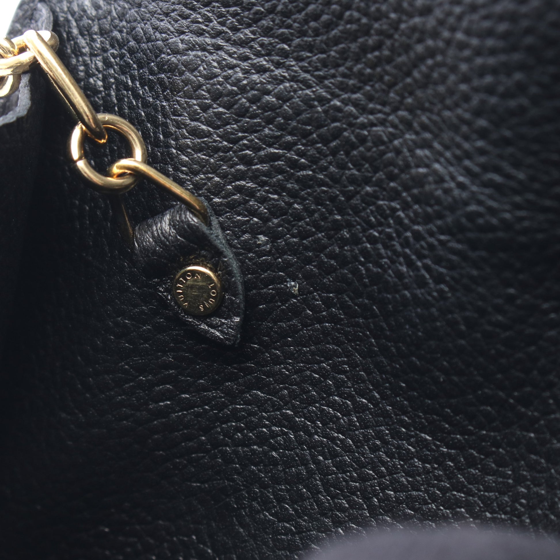 ポシェット クレ モノグラムアンプラント ノワール キーリング付き キーケース レザー ブラック ルイヴィトン 財布・小物 LOUIS VUITTON