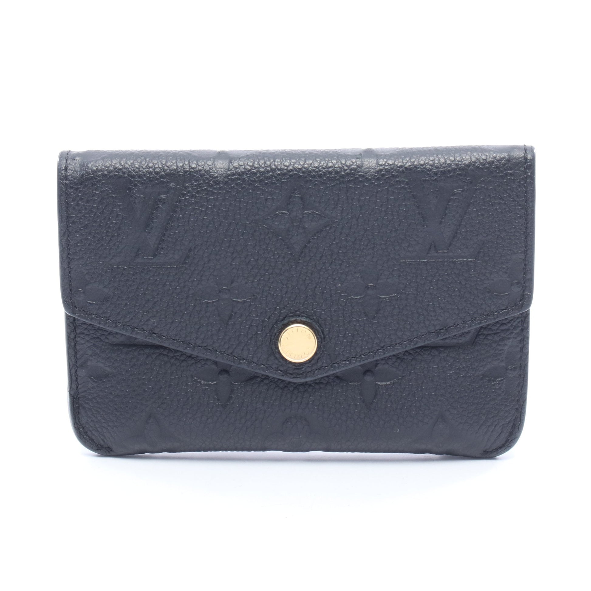 ポシェット クレ モノグラムアンプラント ノワール キーリング付き キーケース レザー ブラック ルイヴィトン 財布・小物 LOUIS VUITTON