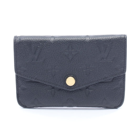 ポシェット クレ モノグラムアンプラント ノワール キーリング付き キーケース レザー ブラック ルイヴィトン 財布・小物 LOUIS VUITTON