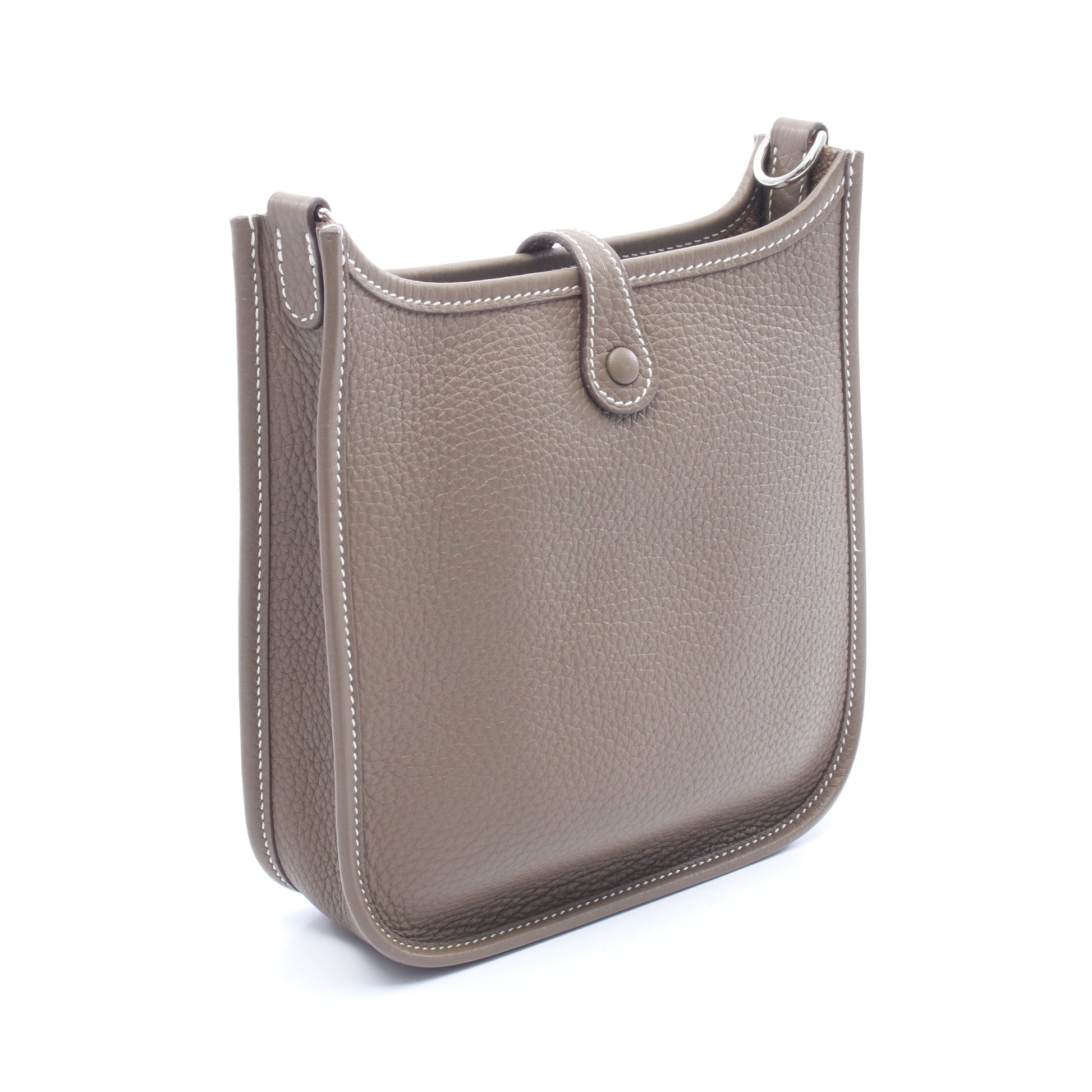 エヴリンTPM エトゥープ ショルダーバッグ トリヨンクレマンス グレーブラウン シルバー金具 W刻印 エルメス バッグ HERMES