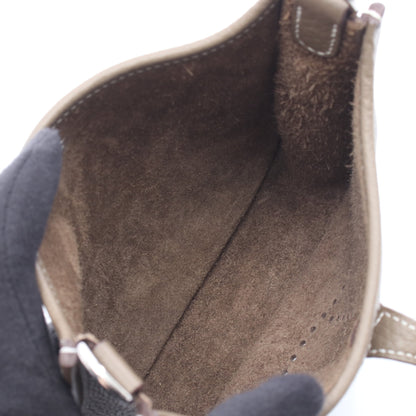 エヴリンTPM エトゥープ ショルダーバッグ トリヨンクレマンス グレーブラウン シルバー金具 W刻印 エルメス バッグ HERMES