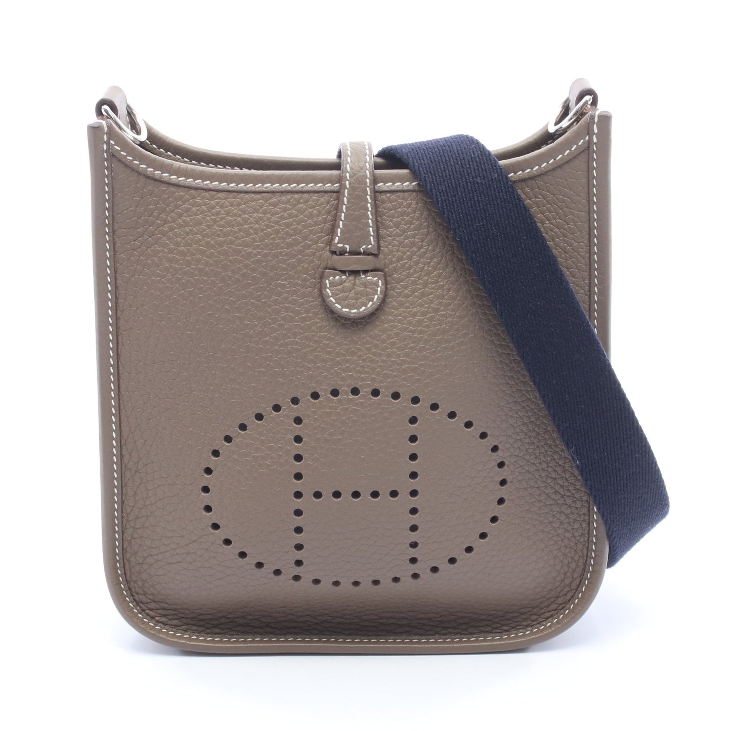 エヴリンTPM エトゥープ ショルダーバッグ トリヨンクレマンス グレーブラウン シルバー金具 W刻印 エルメス バッグ HERMES