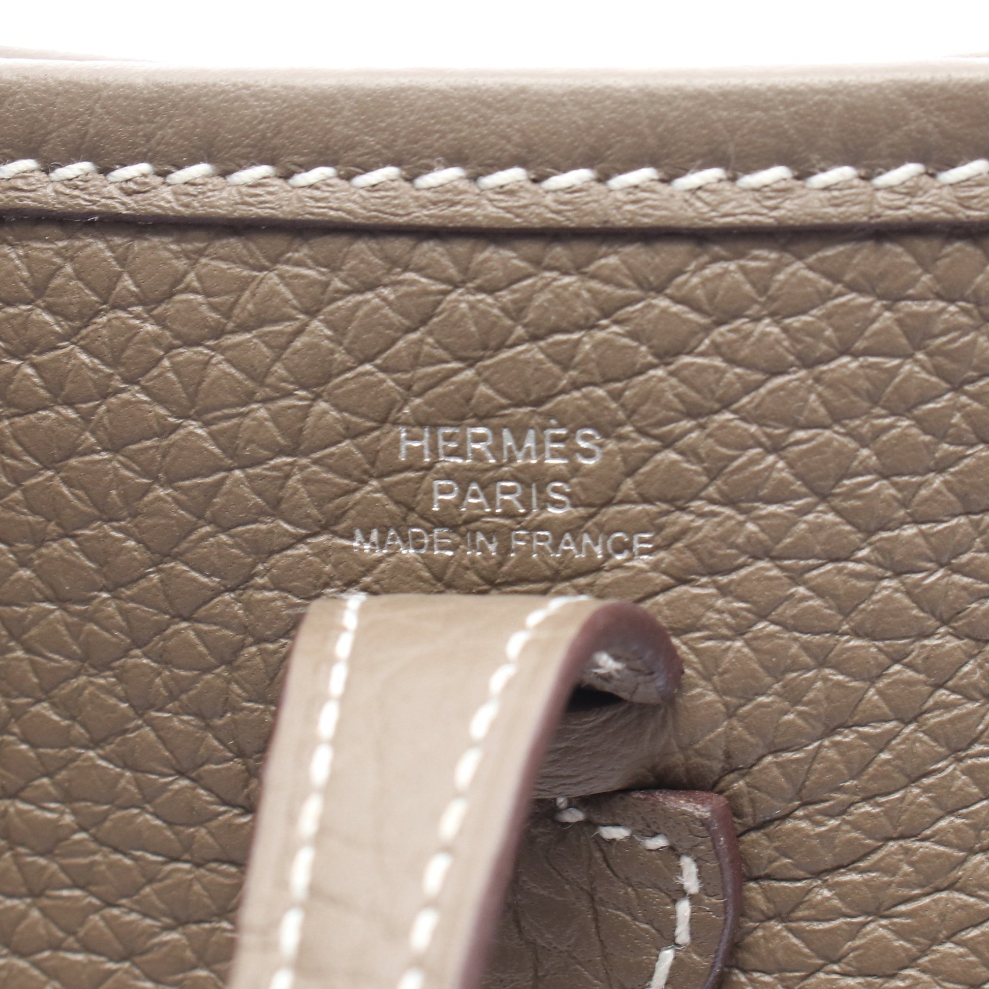 エヴリンTPM エトゥープ ショルダーバッグ トリヨンクレマンス グレーブラウン シルバー金具 W刻印 エルメス バッグ HERMES