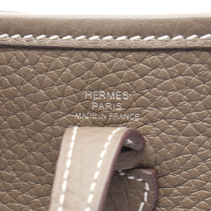 エヴリンTPM エトゥープ ショルダーバッグ トリヨンクレマンス グレーブラウン シルバー金具 W刻印 エルメス バッグ HERMES