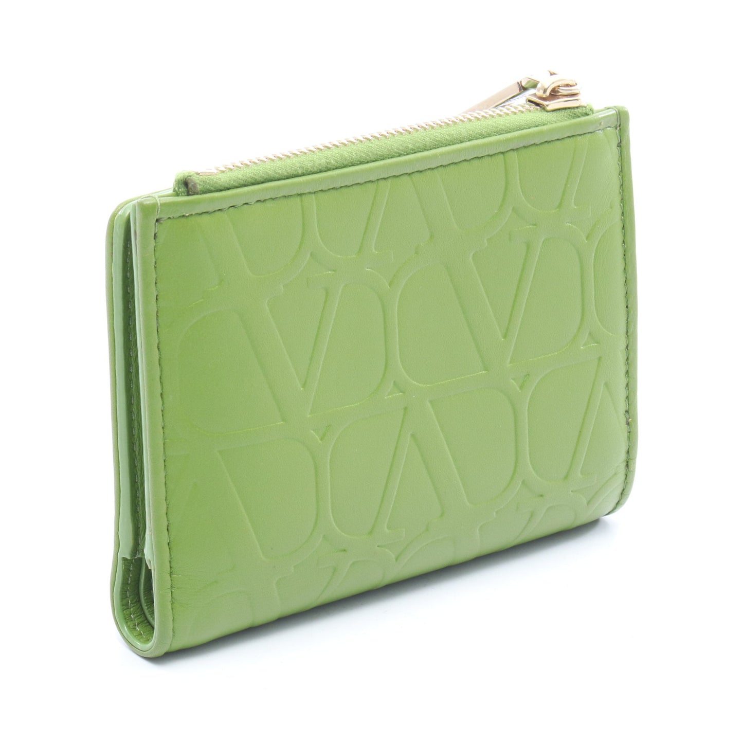 トワル イコノグラフ 二つ折り財布 レザー イエローグリーン ヴァレンティノ 財布・小物 VALENTINO