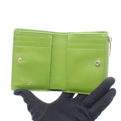 トワル イコノグラフ 二つ折り財布 レザー イエローグリーン ヴァレンティノ 財布・小物 VALENTINO