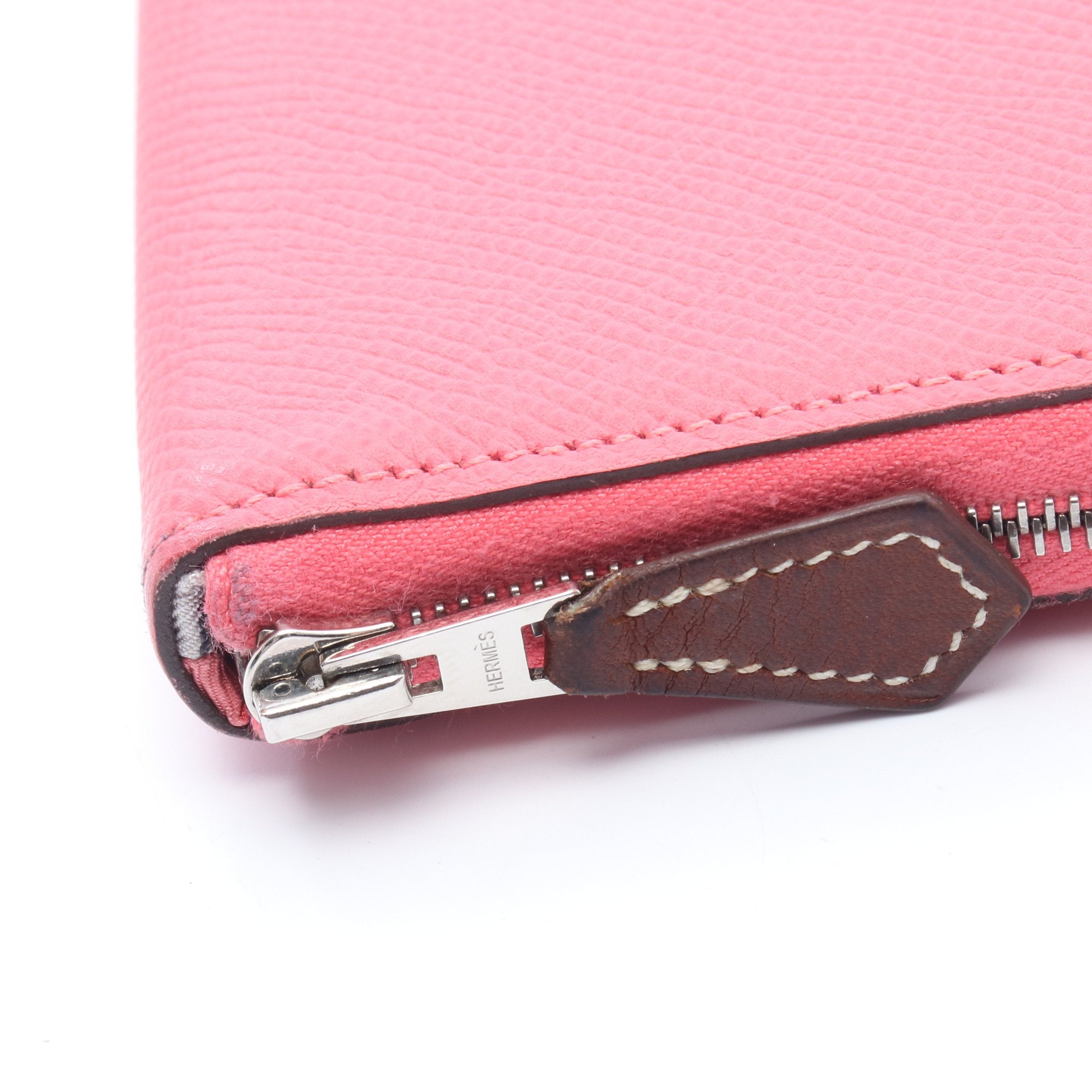 HERMES(エルメス) 長財布美品  アザップロングシルクイン ピンク シルバー金具 HERMES（エルメス） 長財布 アザップ シルクイン ロング AZAP SILKIN