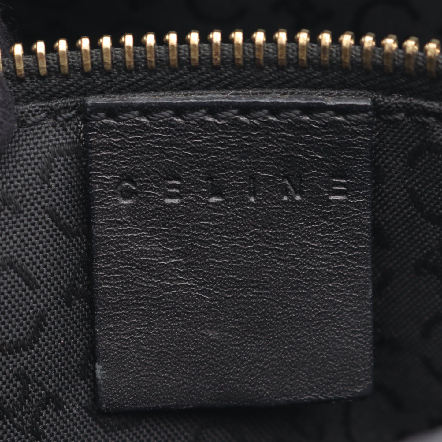 Cマカダム ショルダーバッグ キャンバス レザー ブラック セリーヌ バッグ CELINE