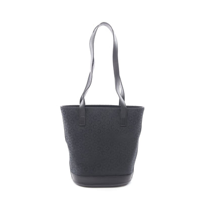 Cマカダム ショルダーバッグ キャンバス レザー ブラック セリーヌ バッグ CELINE