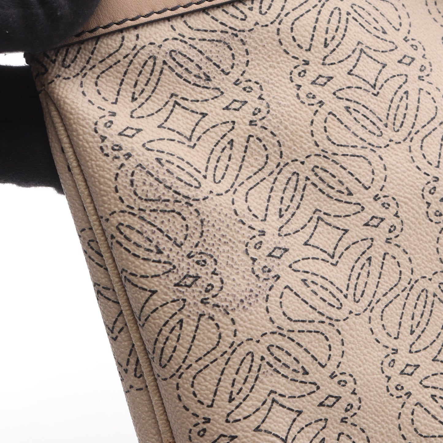 アナグラム ショルダーバッグ PVC レザー ベージュ ロエベ バッグ LOEWE