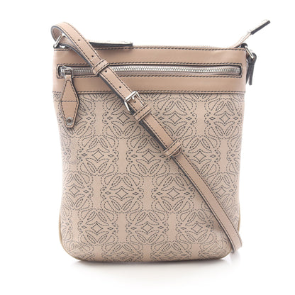 アナグラム ショルダーバッグ PVC レザー ベージュ ロエベ バッグ LOEWE