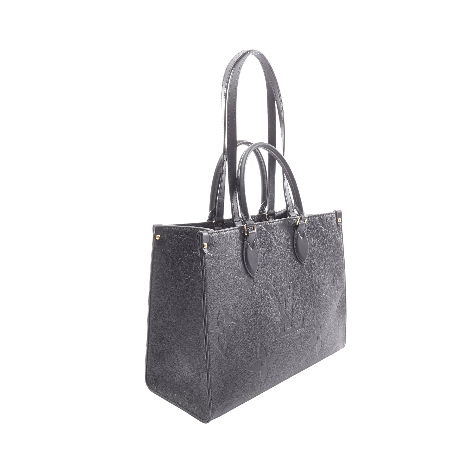 オンザゴーMM モノグラムアンプラント ノワール 2WAY ショルダーバッグ トートバッグ レザー ブラック ルイヴィトン バッグ LOUIS VUITTON