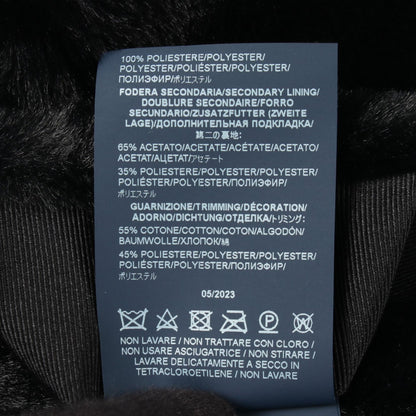 SOFT FAUX FUR COAT フェイクファー コート ブラック ヘルノ アウター HERNO
