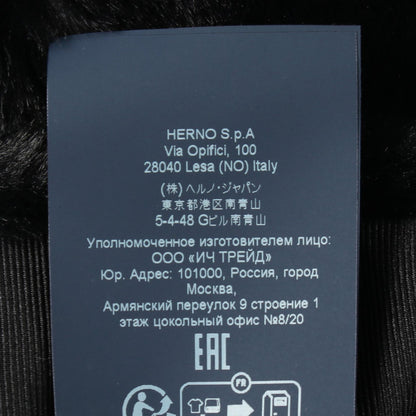 SOFT FAUX FUR COAT フェイクファー コート ブラック ヘルノ アウター HERNO
