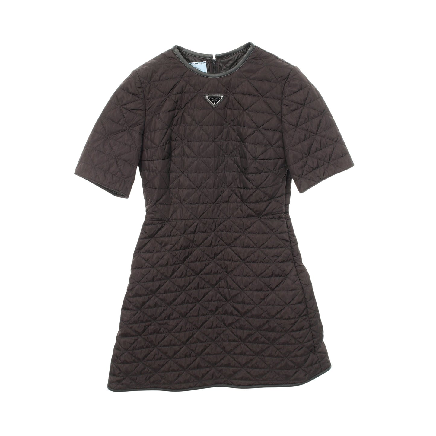 RE-NYLON キルティングドレス ワンピース ナイロン ブラック プラダ ワンピース PRADA