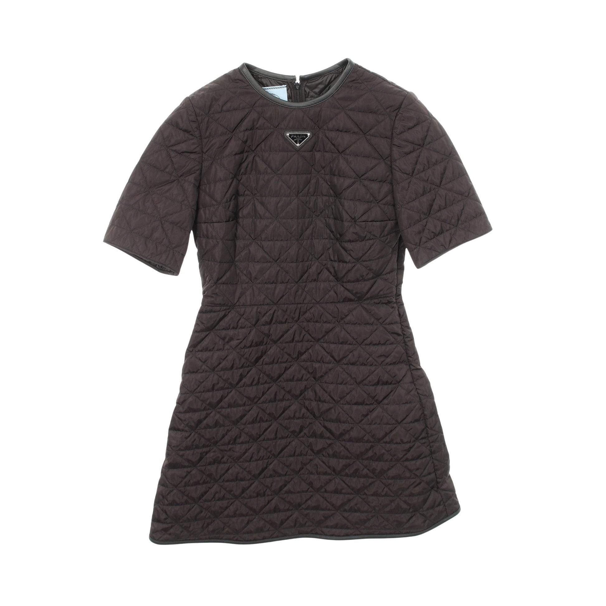 RE-NYLON キルティングドレス ワンピース ナイロン ブラック プラダ ワンピース PRADA
