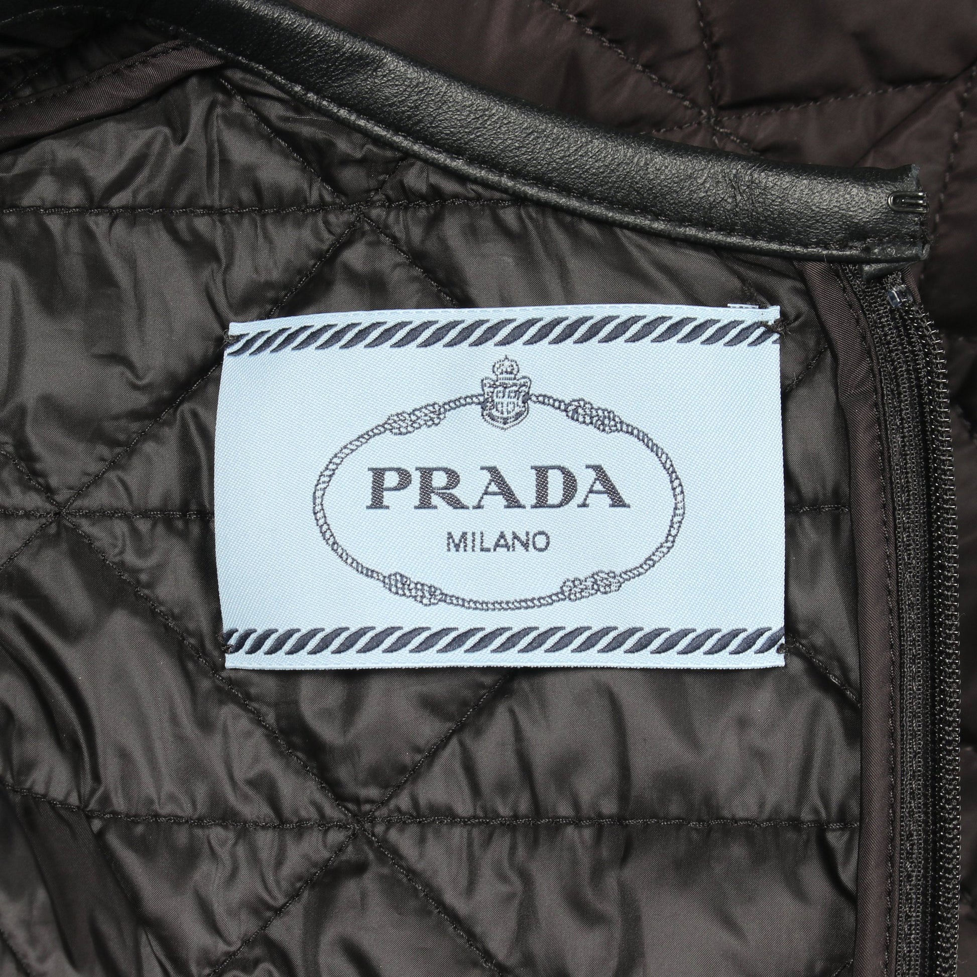 RE-NYLON キルティングドレス ワンピース ナイロン ブラック プラダ ワンピース PRADA