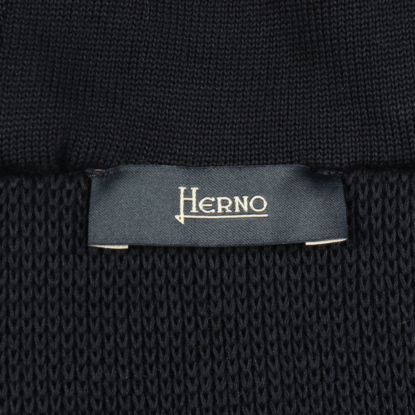 ニット切替 フード付き 中綿 ブルゾン コットン ナイロン ダークネイビー ヘルノ アウター HERNO
