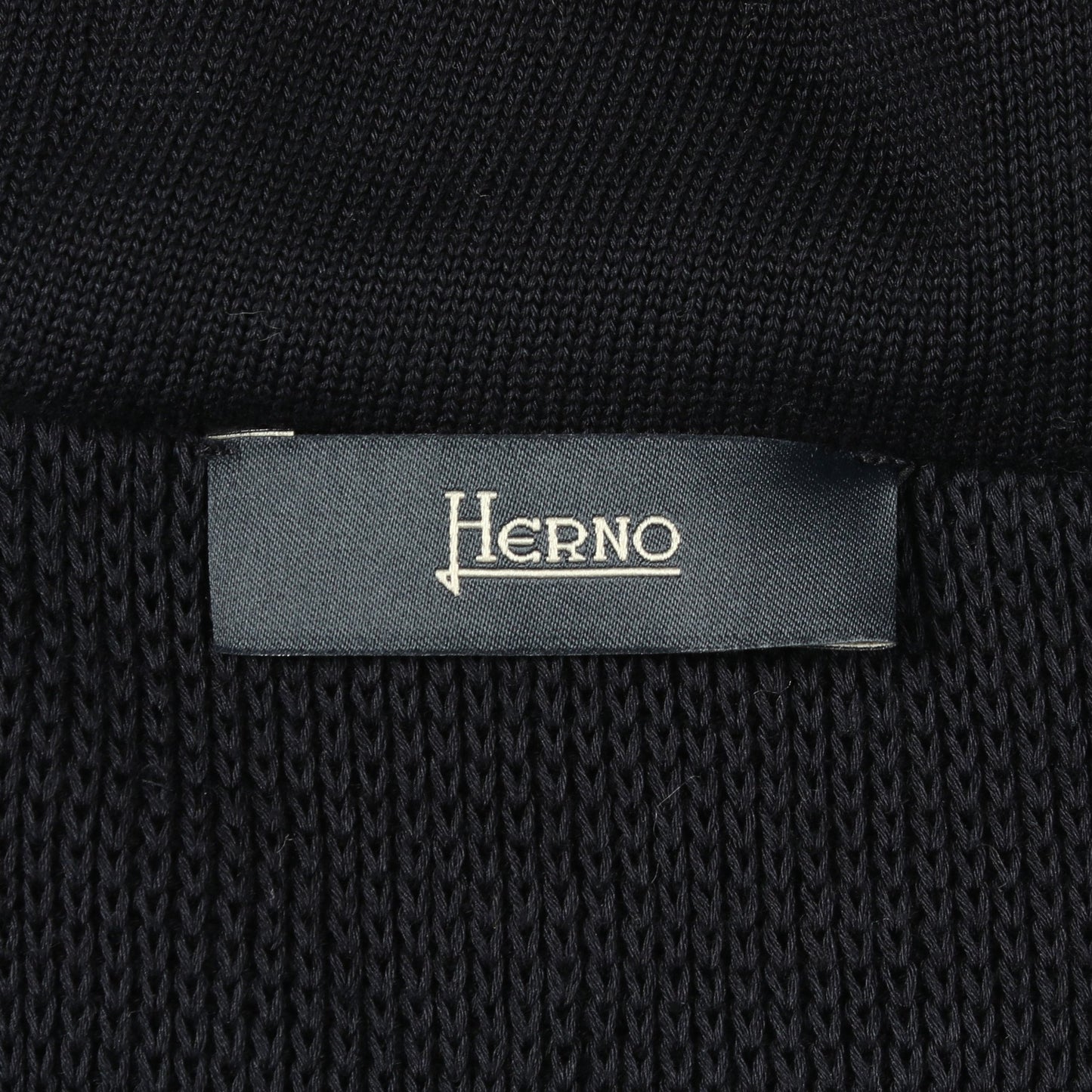 ニット切替 フード付き 中綿 ブルゾン コットン ナイロン ダークネイビー ヘルノ アウター HERNO