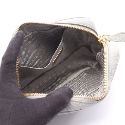 ショルダーバッグ レザー グレー プラダ バッグ PRADA