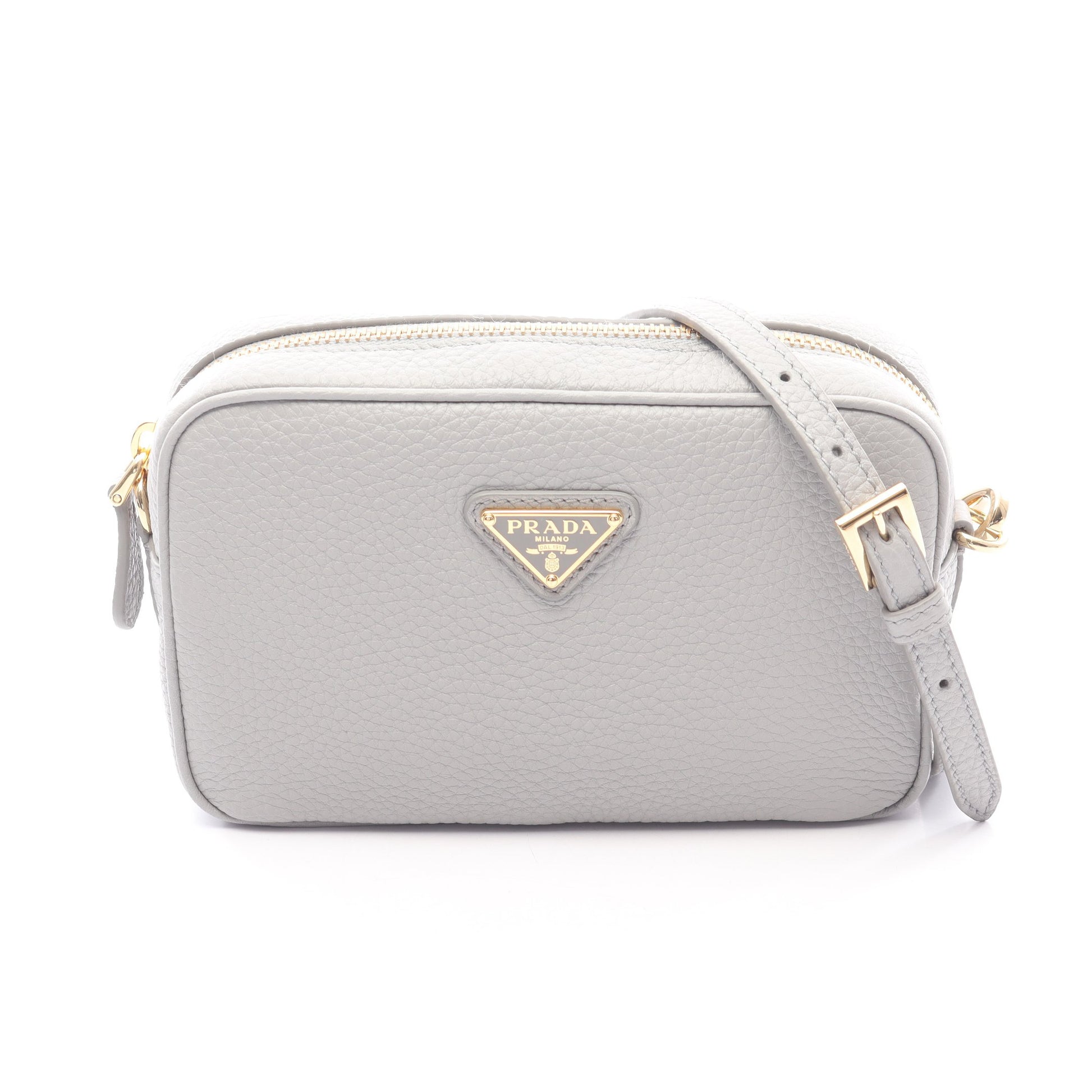ショルダーバッグ レザー グレー プラダ バッグ PRADA