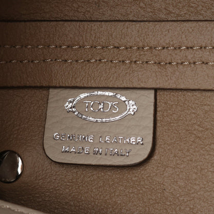 Tタイムレス マイクロ 2WAY ハンドバッグ レザー アイボリー トッズ バッグ TOD'S
