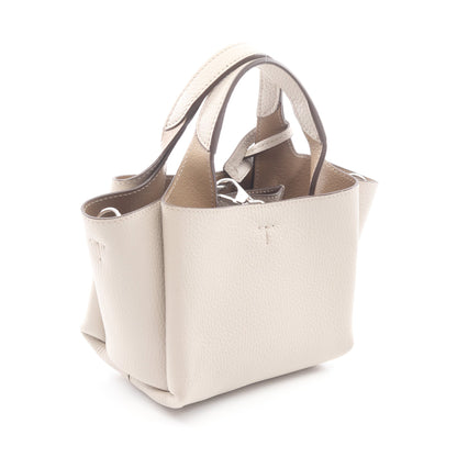 Tタイムレス マイクロ 2WAY ハンドバッグ レザー アイボリー トッズ バッグ TOD'S