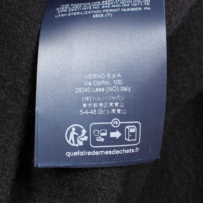 RESORT WARMY & NYLON ULTRALIGHT 切替 ポンチョ ウール カシミヤ ブラック ヘルノ アウター HERNO