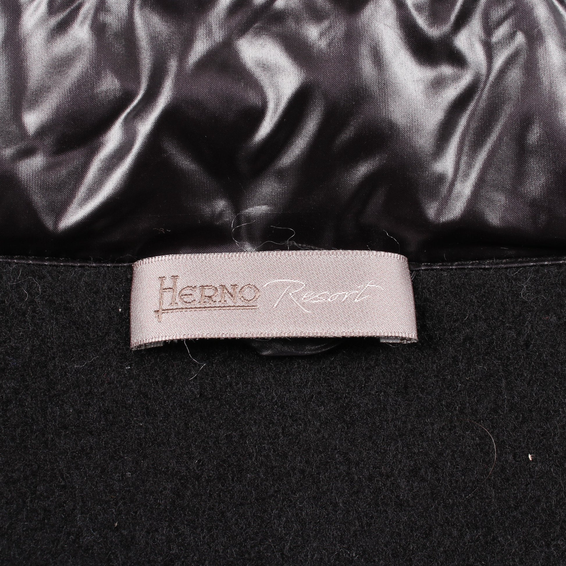 RESORT WARMY & NYLON ULTRALIGHT 切替 ポンチョ ウール カシミヤ ブラック ヘルノ アウター HERNO