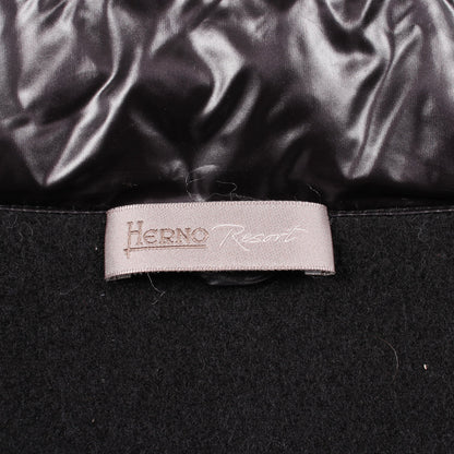 RESORT WARMY & NYLON ULTRALIGHT 切替 ポンチョ ウール カシミヤ ブラック ヘルノ アウター HERNO