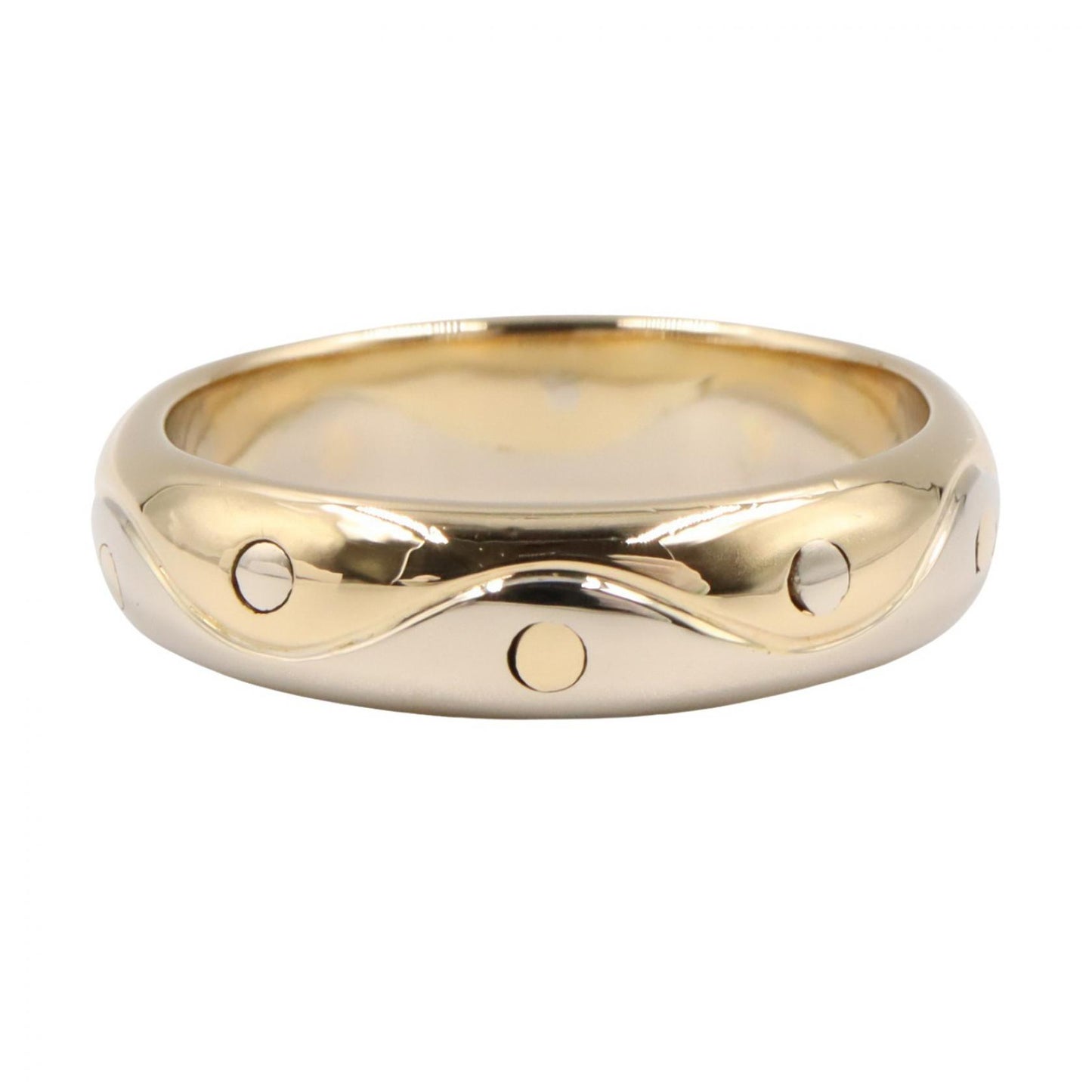 オンダ リング リング 指輪 K18YG K18WG イエローゴールド ホワイトゴールド ブルガリ アクセサリー BVLGARI