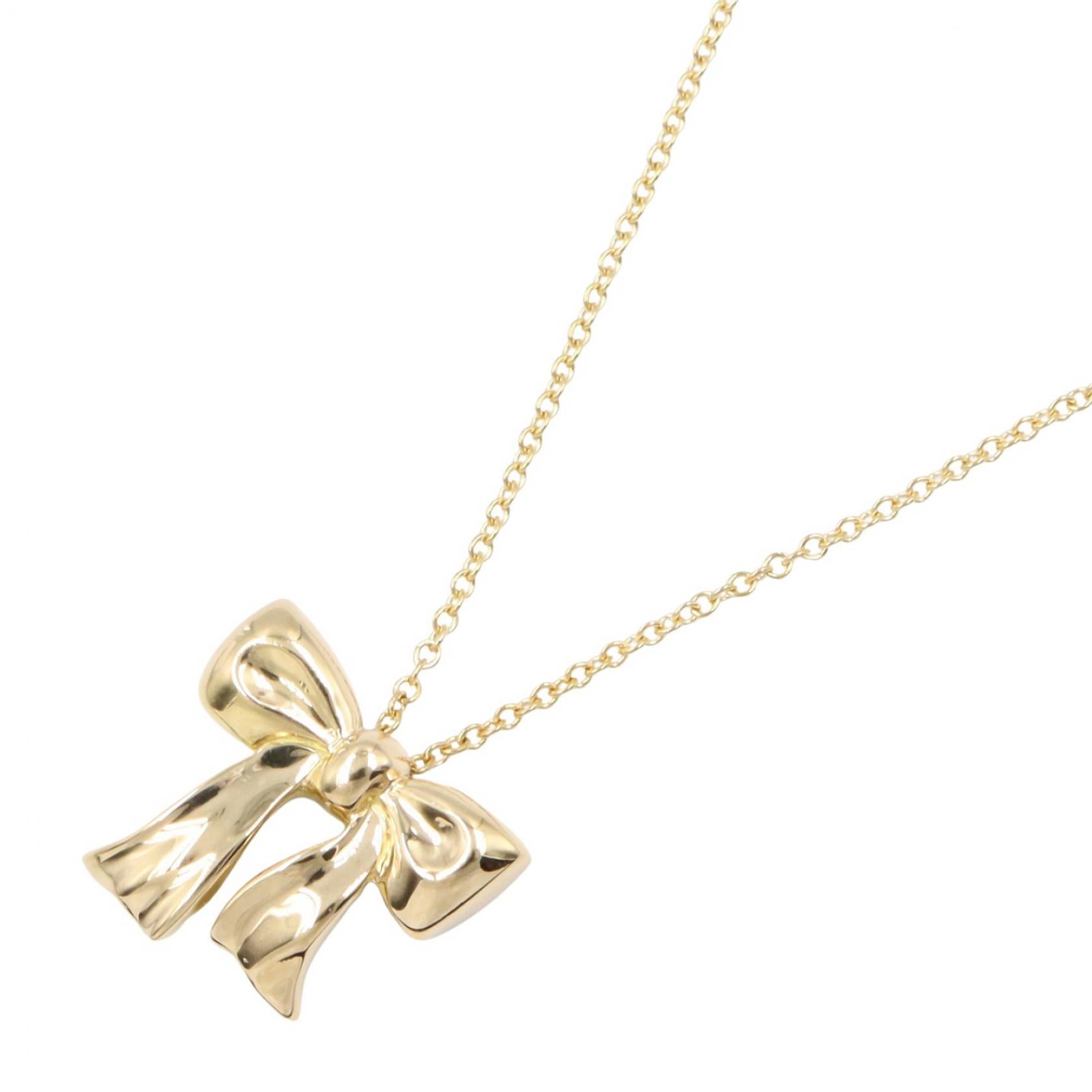 リボン ネックレス ネックレス K18YG イエローゴールド ティファニー アクセサリー TIFFANY & Co.