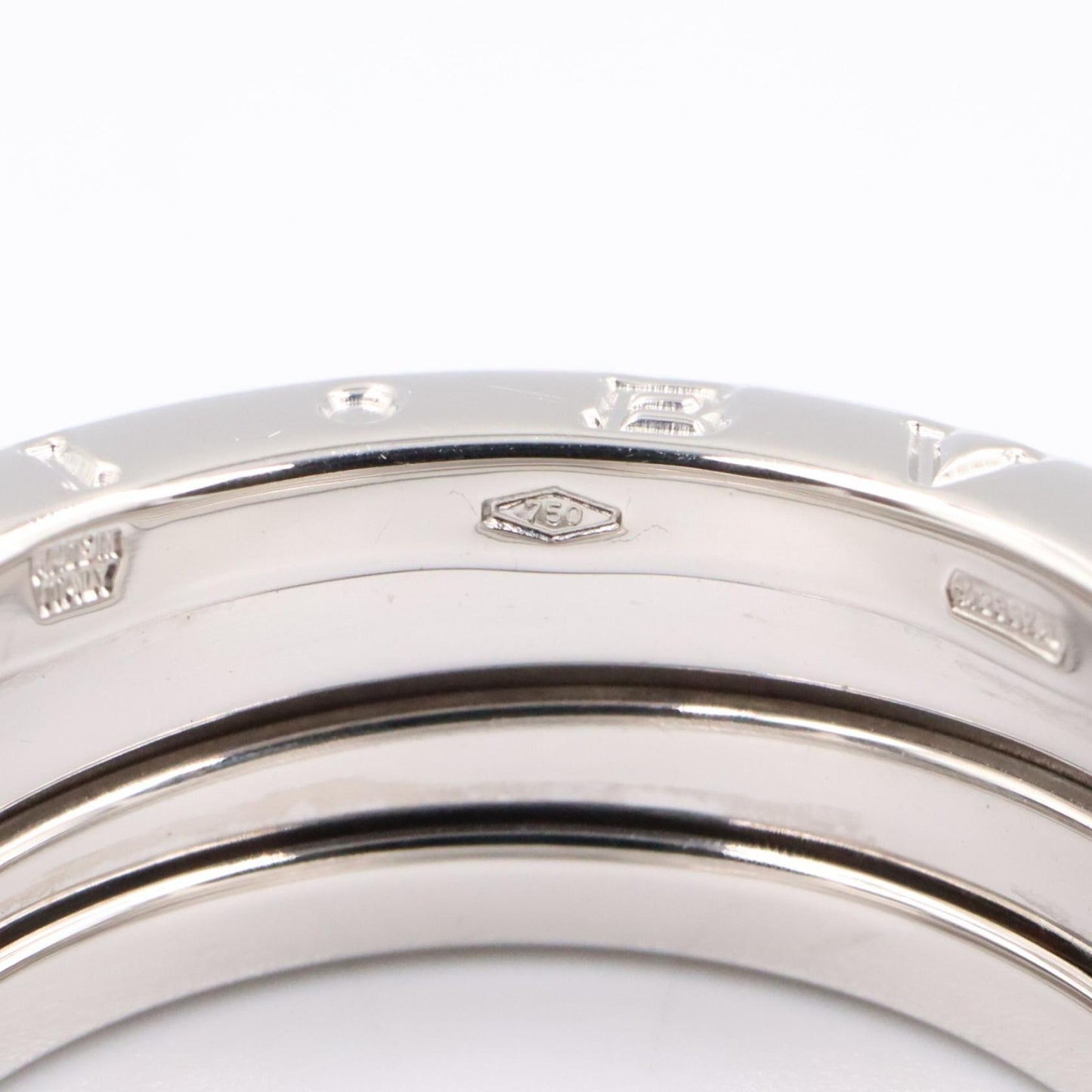 B-zero1 ビーゼロワン リング 3バンド リング 指輪 K18WG ホワイトゴールド ブルガリ アクセサリー BVLGARI