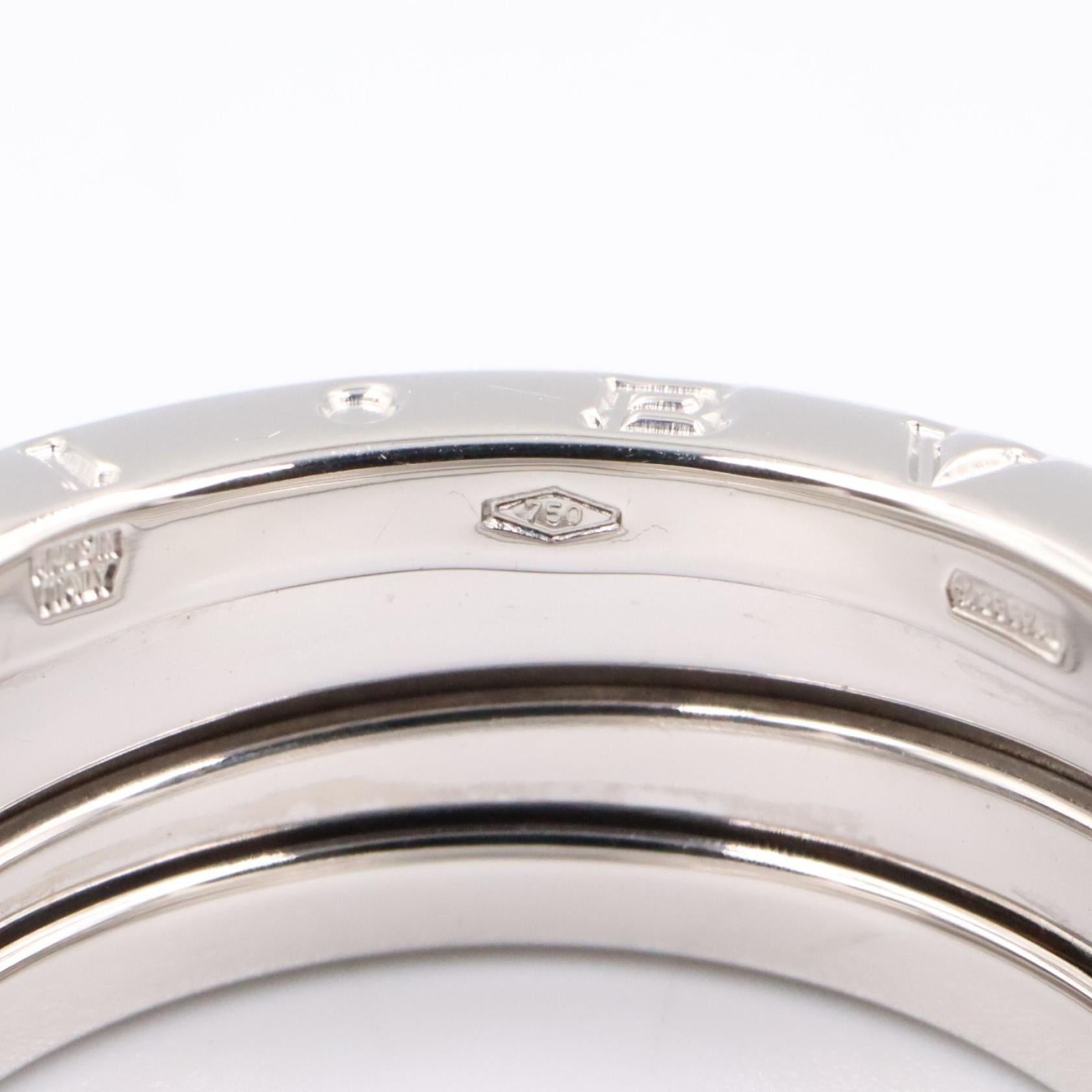 B-zero1 ビーゼロワン リング 3バンド リング 指輪 K18WG ホワイトゴールド ブルガリ アクセサリー BVLGARI