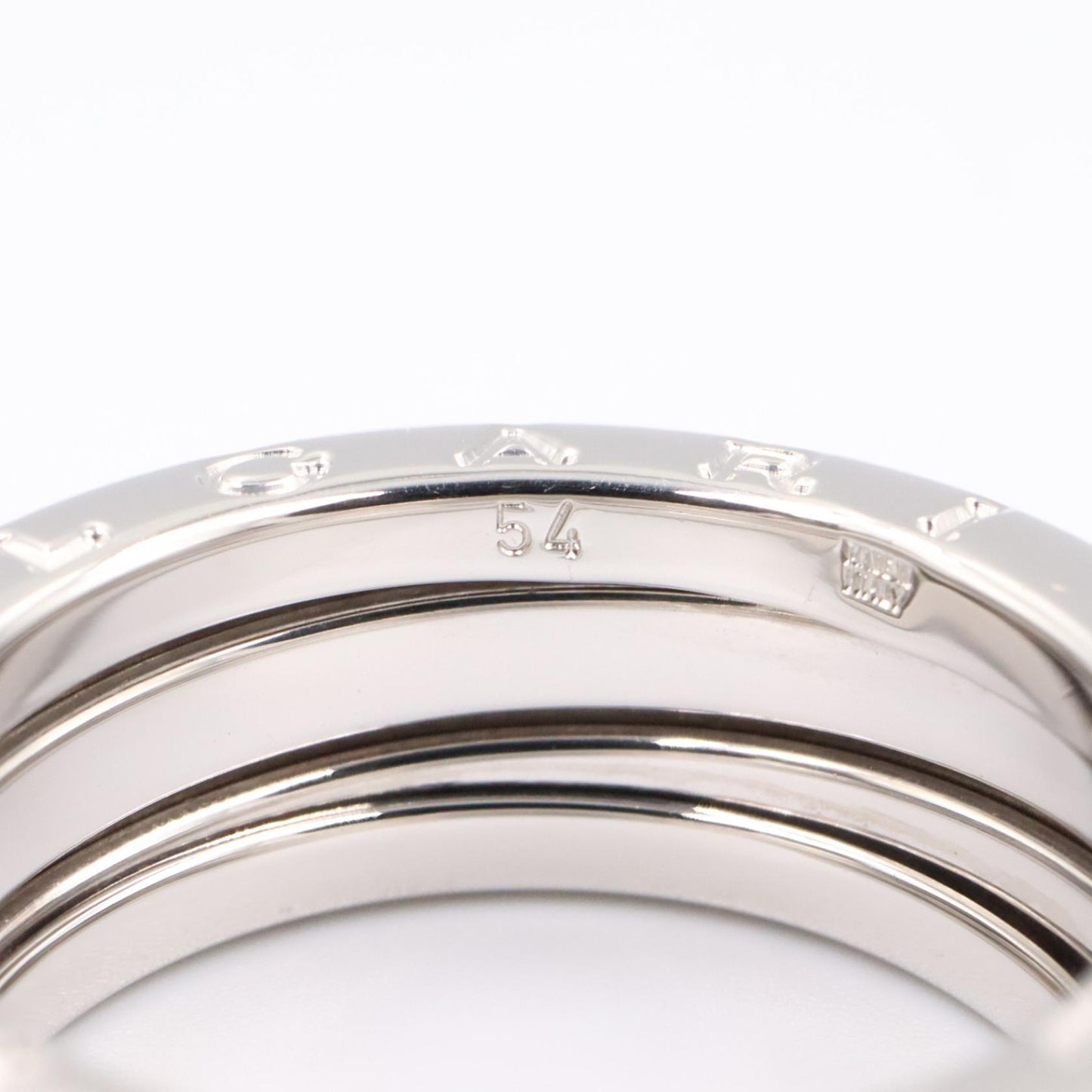 B-zero1 ビーゼロワン リング 3バンド リング 指輪 K18WG ホワイトゴールド ブルガリ アクセサリー BVLGARI