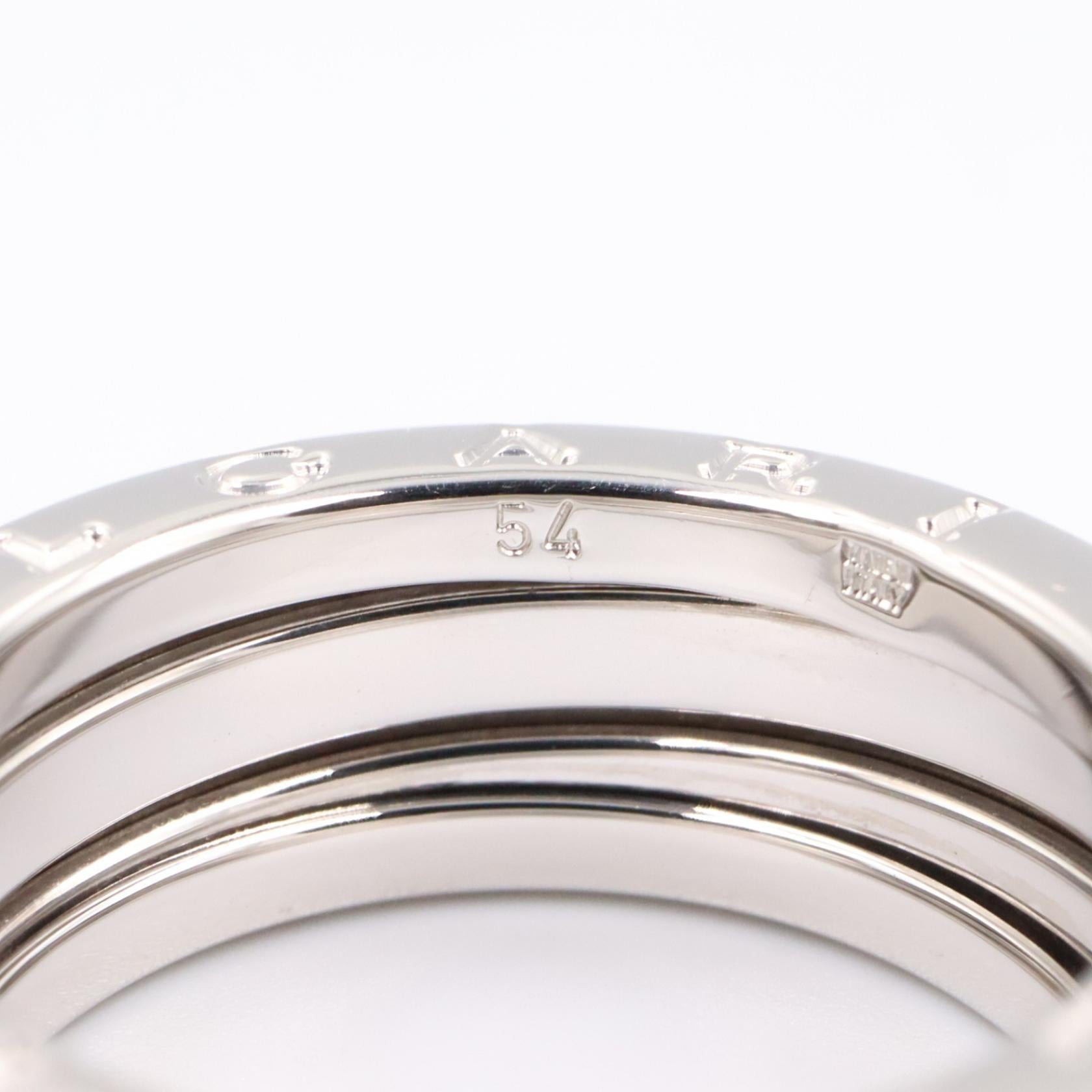 B-zero1 ビーゼロワン リング 3バンド リング 指輪 K18WG ホワイトゴールド ブルガリ アクセサリー BVLGARI