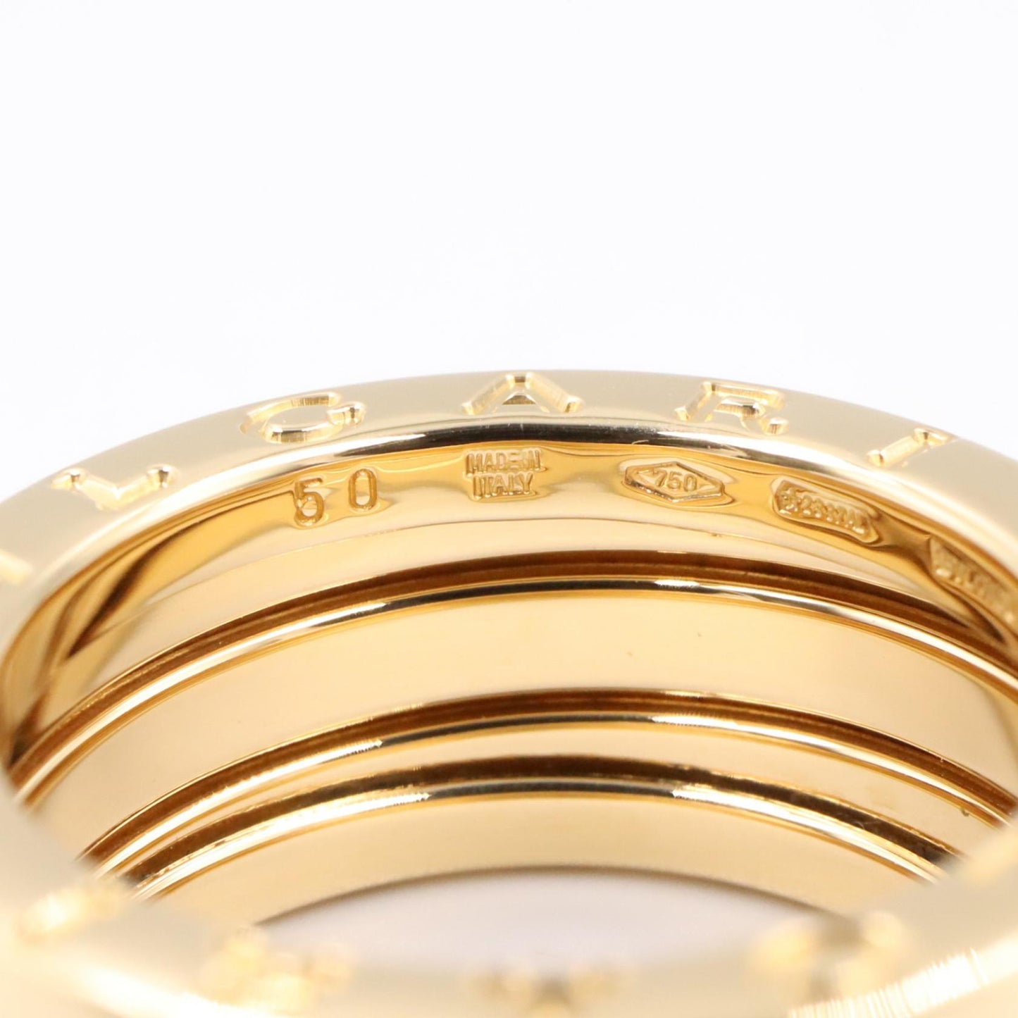 B-zero1 ビーゼロワン リング 3バンド リング 指輪 K18YG イエローゴールド ブルガリ アクセサリー BVLGARI