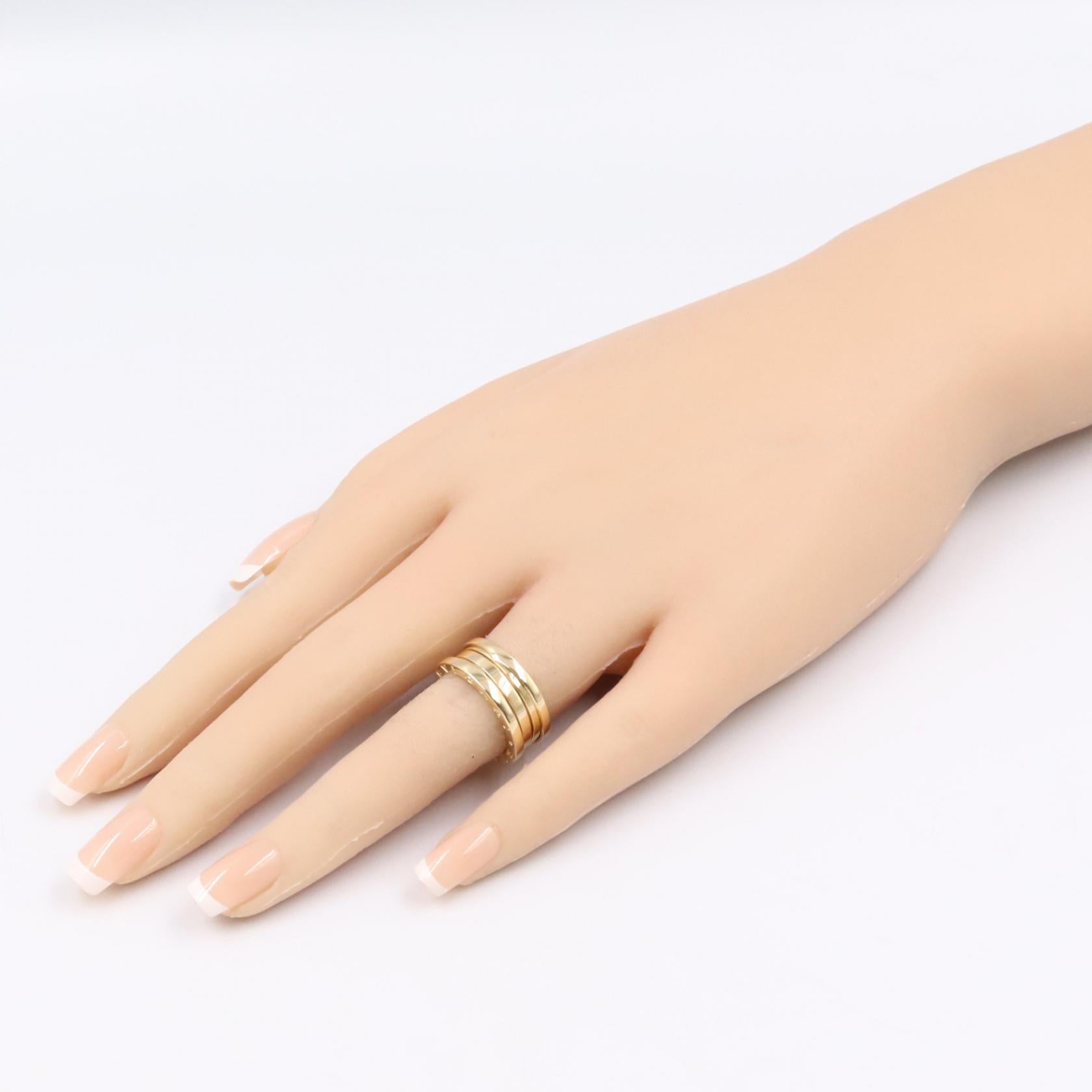 B-zero1 ビーゼロワン リング 3バンド リング 指輪 K18YG イエローゴールド ブルガリ アクセサリー BVLGARI