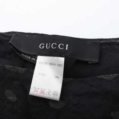 GG柄 レオパード ストール レーヨン ブラック グレーブラウン グッチ 財布・小物 GUCCI