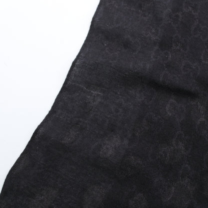 GG柄 レオパード ストール レーヨン ブラック グレーブラウン グッチ 財布・小物 GUCCI