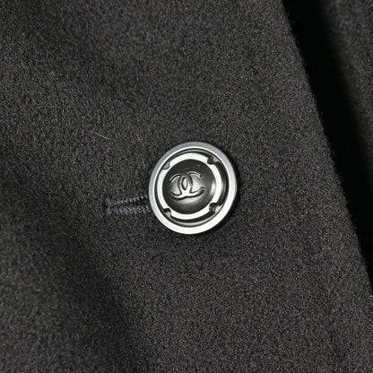 ココマークボタン チェスターコート カシミヤ ブラック シャネル アウター CHANEL
