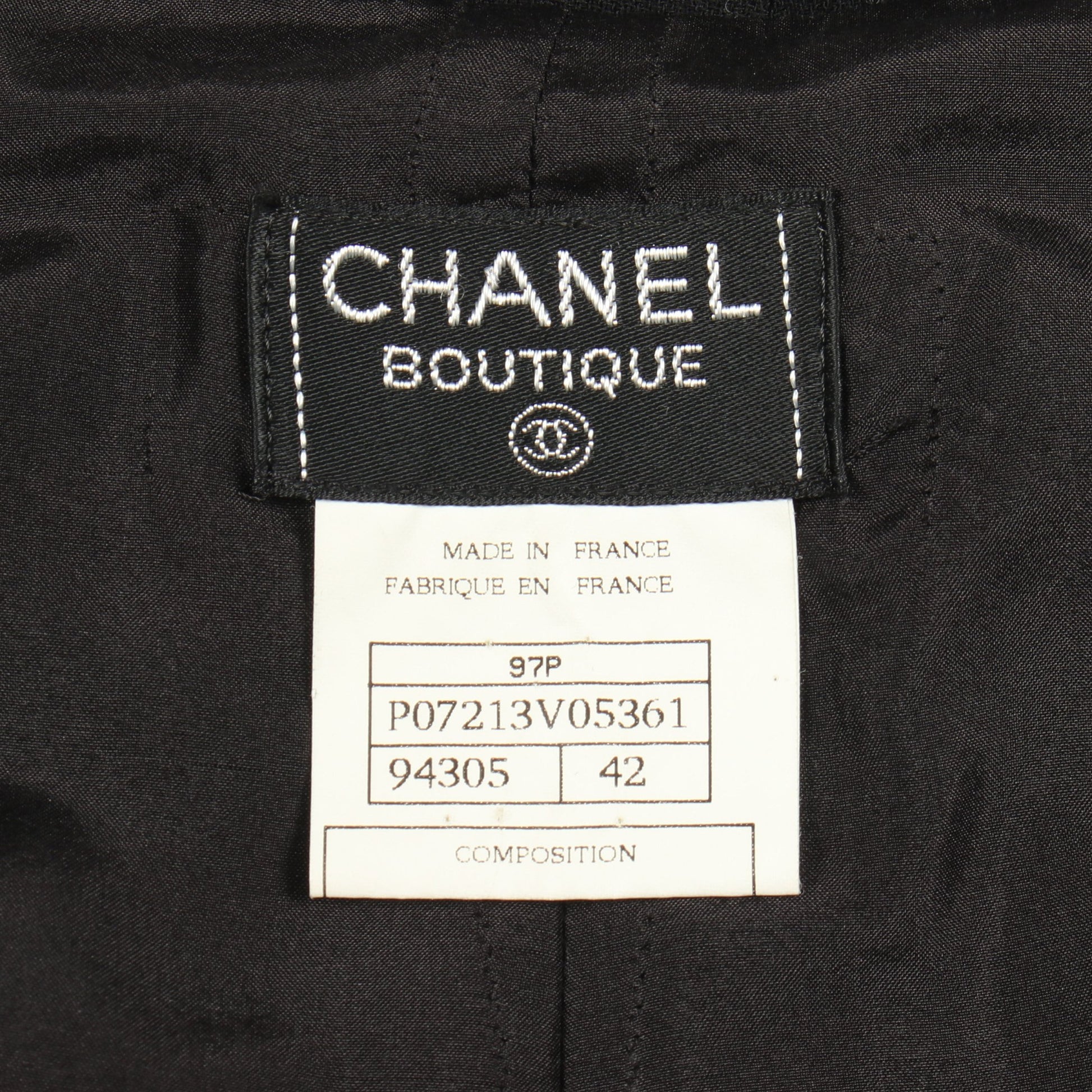 ココマークボタン テーパード パンツ ウール ブラック シャネル ボトムス CHANEL