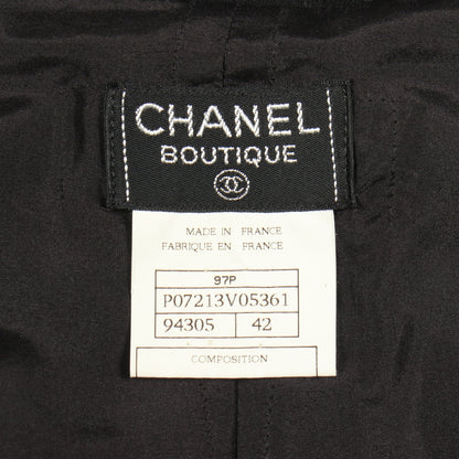 ココマークボタン テーパード パンツ ウール ブラック シャネル ボトムス CHANEL