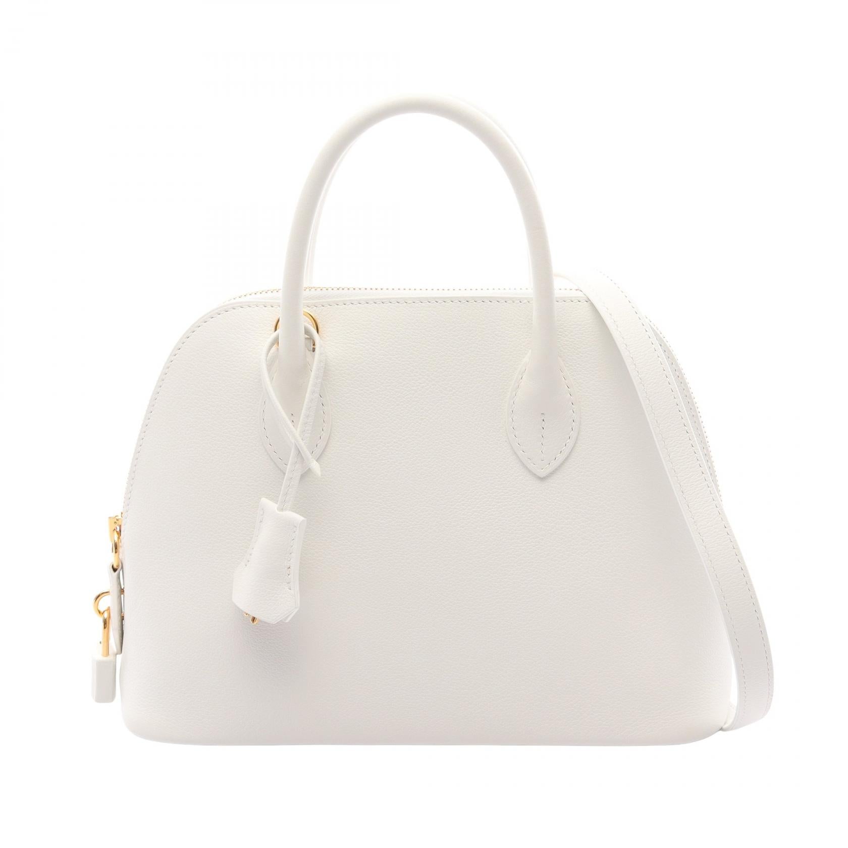 ボリード1923 25 ニューホワイト 2WAY ハンドバッグ エバーカラー ホワイト ゴールド金具 W刻印 エルメス バッグ HERMES