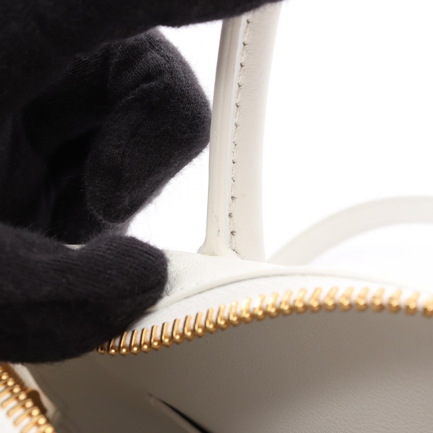ボリード1923 25 ニューホワイト 2WAY ハンドバッグ エバーカラー ホワイト ゴールド金具 W刻印 エルメス バッグ HERMES