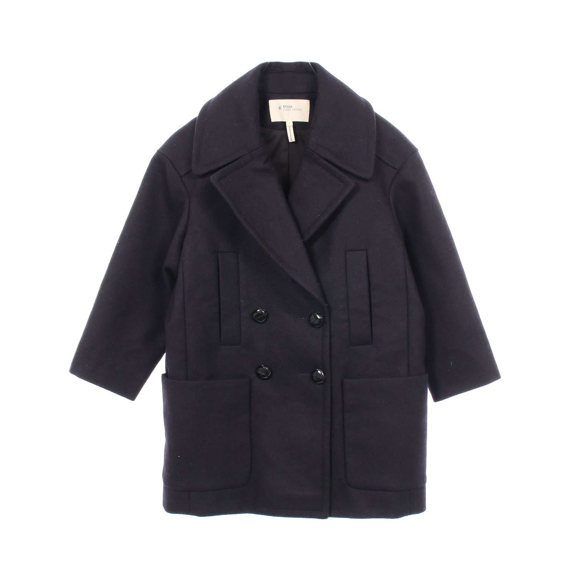 ピーコート ウール ネイビー エトワールイザベルマラン アウター ETOILE ISABEL MARANT