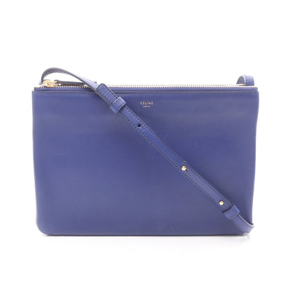 TRIO LARGE トリオ ラージ ショルダーバッグ レザー ブルー セリーヌ バッグ CELINE
