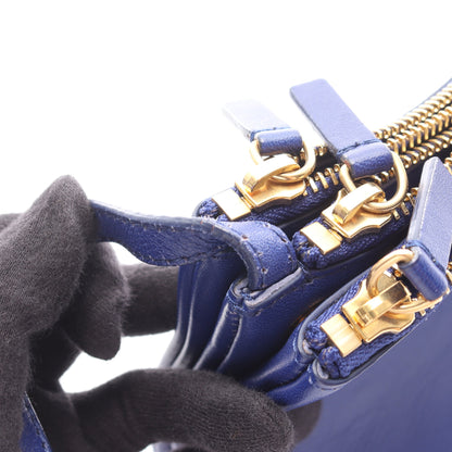 TRIO LARGE トリオ ラージ ショルダーバッグ レザー ブルー セリーヌ バッグ CELINE